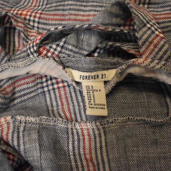 Forever 21 Plaid Grey Summer Dress - Picture 4 of 4